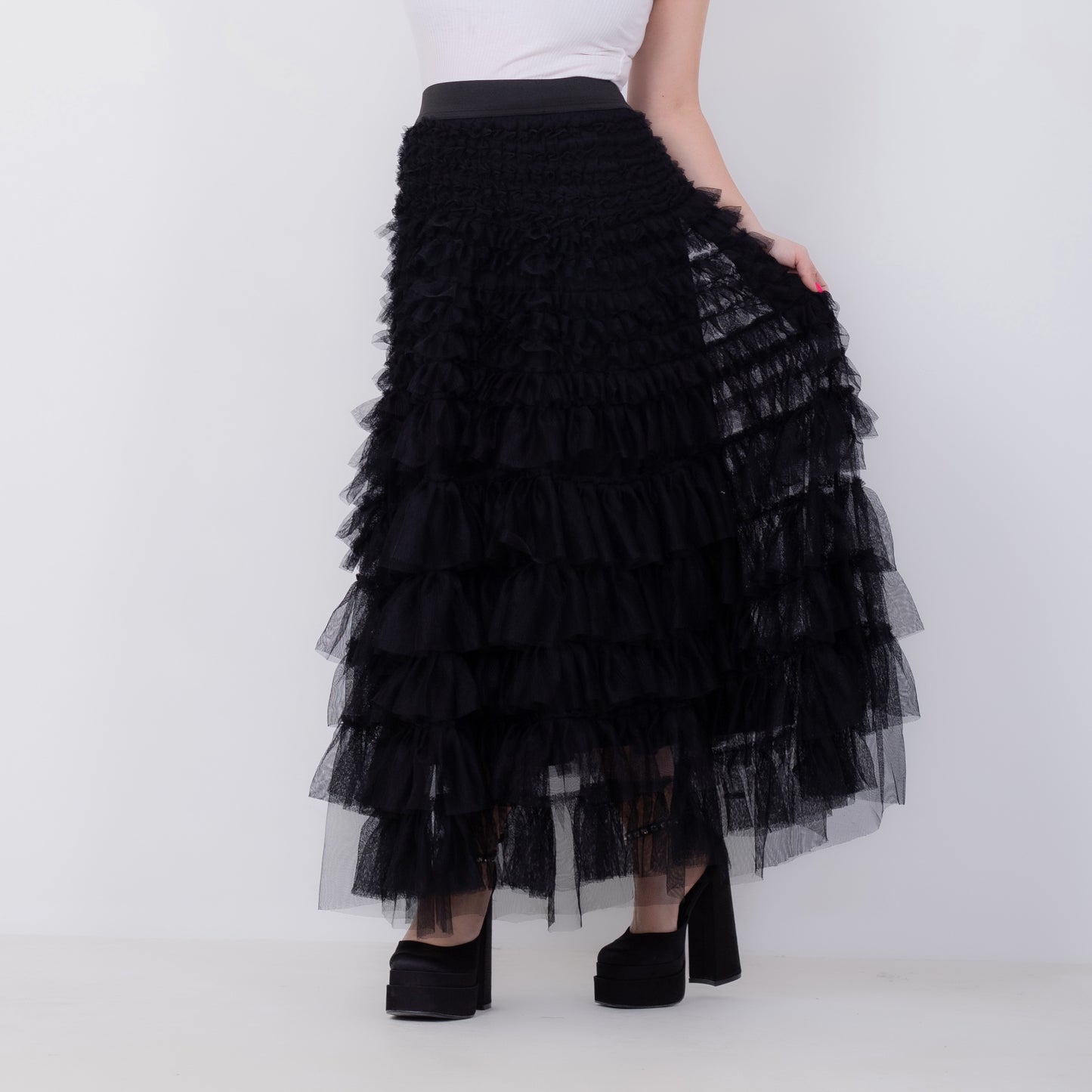 Fluffy Tullet Maxi Skirt