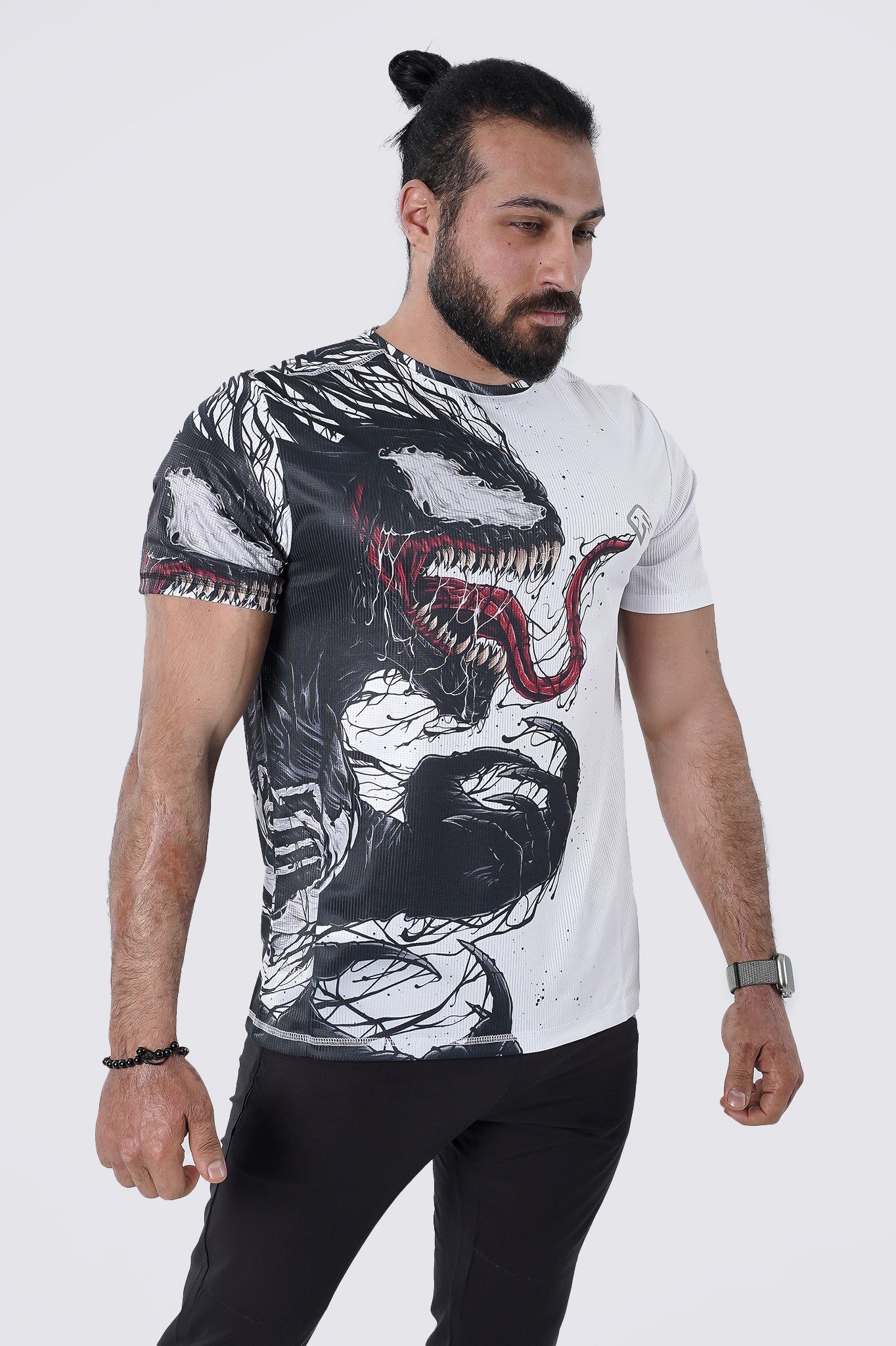 Synthetic Aggressive Venom slim T-Shirt - Multicolor