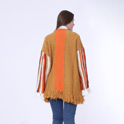 Open Tassel Cardigan