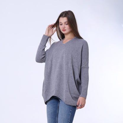 Back Tie Over Size Pullover