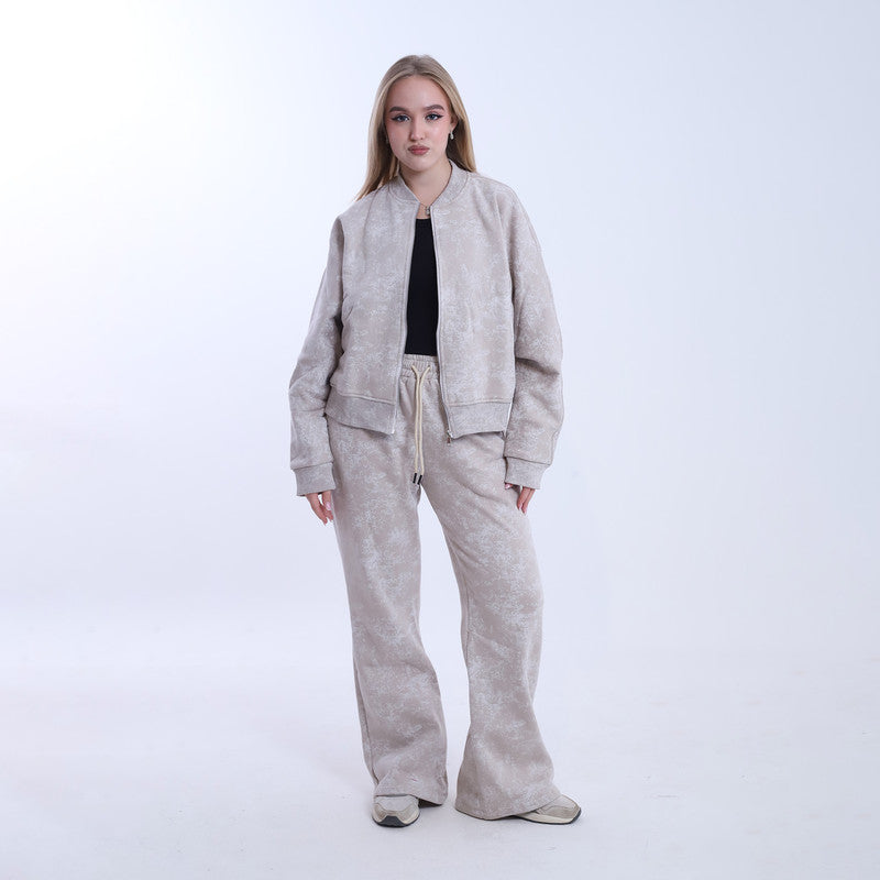 Melton Shadow Camo Tracksuit – Beige