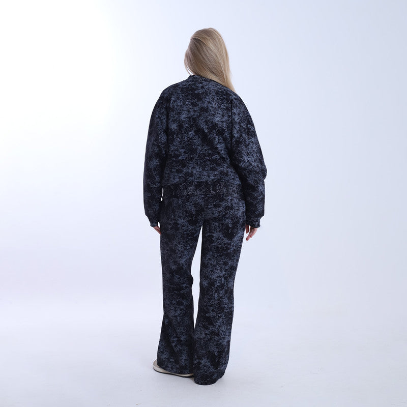 Melton Shadow Camo Tracksuit – Black
