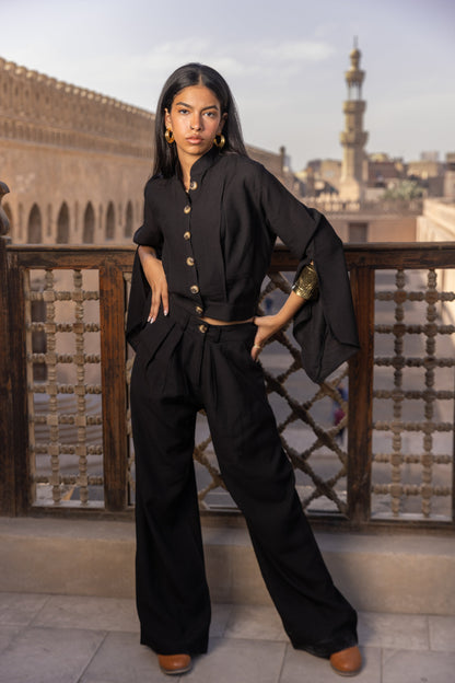 Noire Palazzo Pants