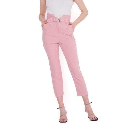 High Waist Belted Pants