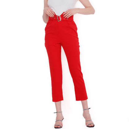 High Waist Belted Pants