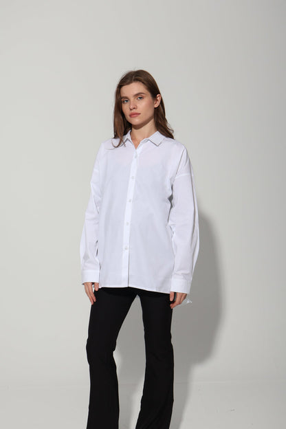 Egyptian Cotton Solid Maternity Shirt