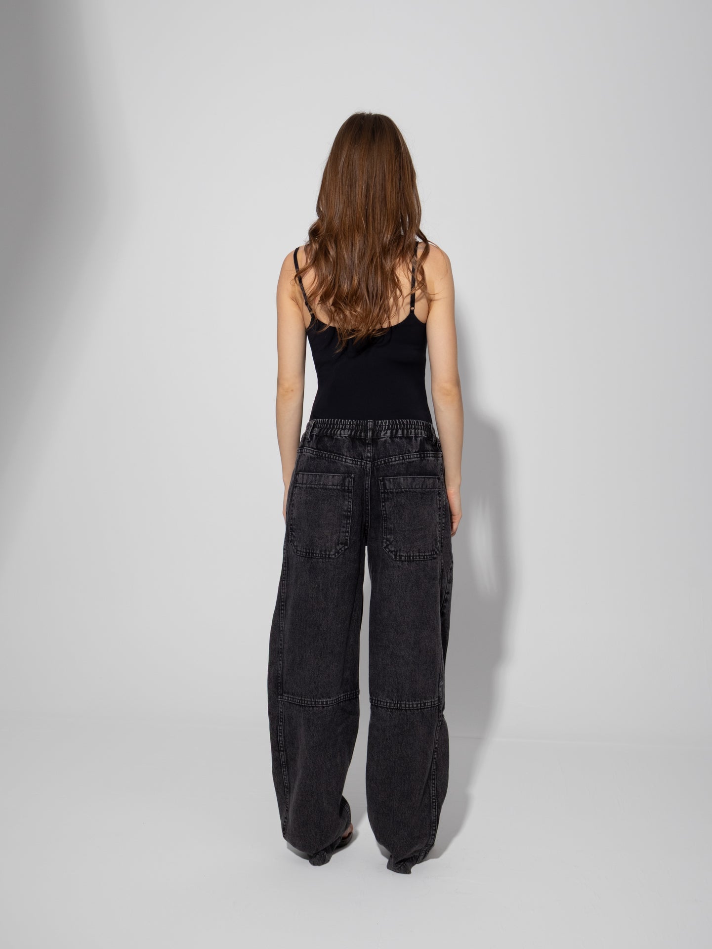 Denim Solid Balloon-Fit Maternity Jeans