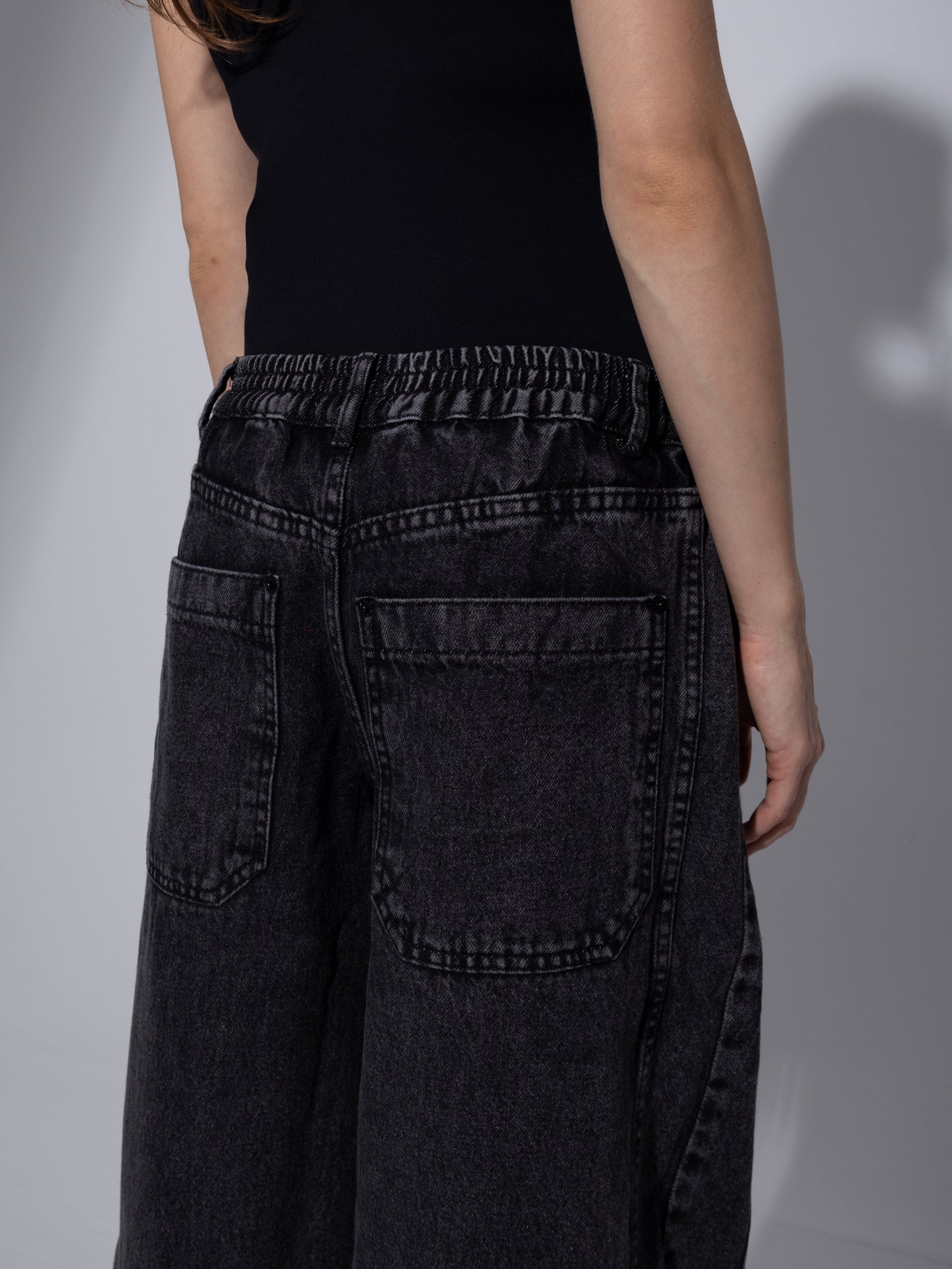 Denim Solid Balloon-Fit Maternity Jeans