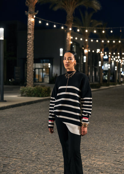 Wool Pullover with Stripes