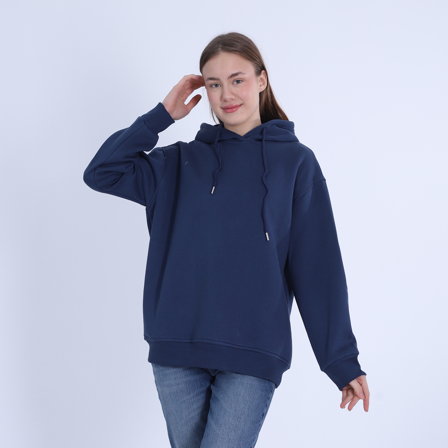 Basic Hoodie-Blue