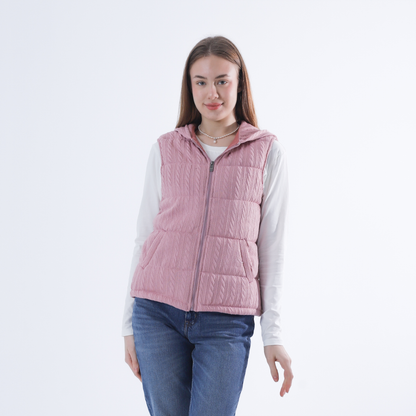 Knitted Vest with zipper-Kashmir