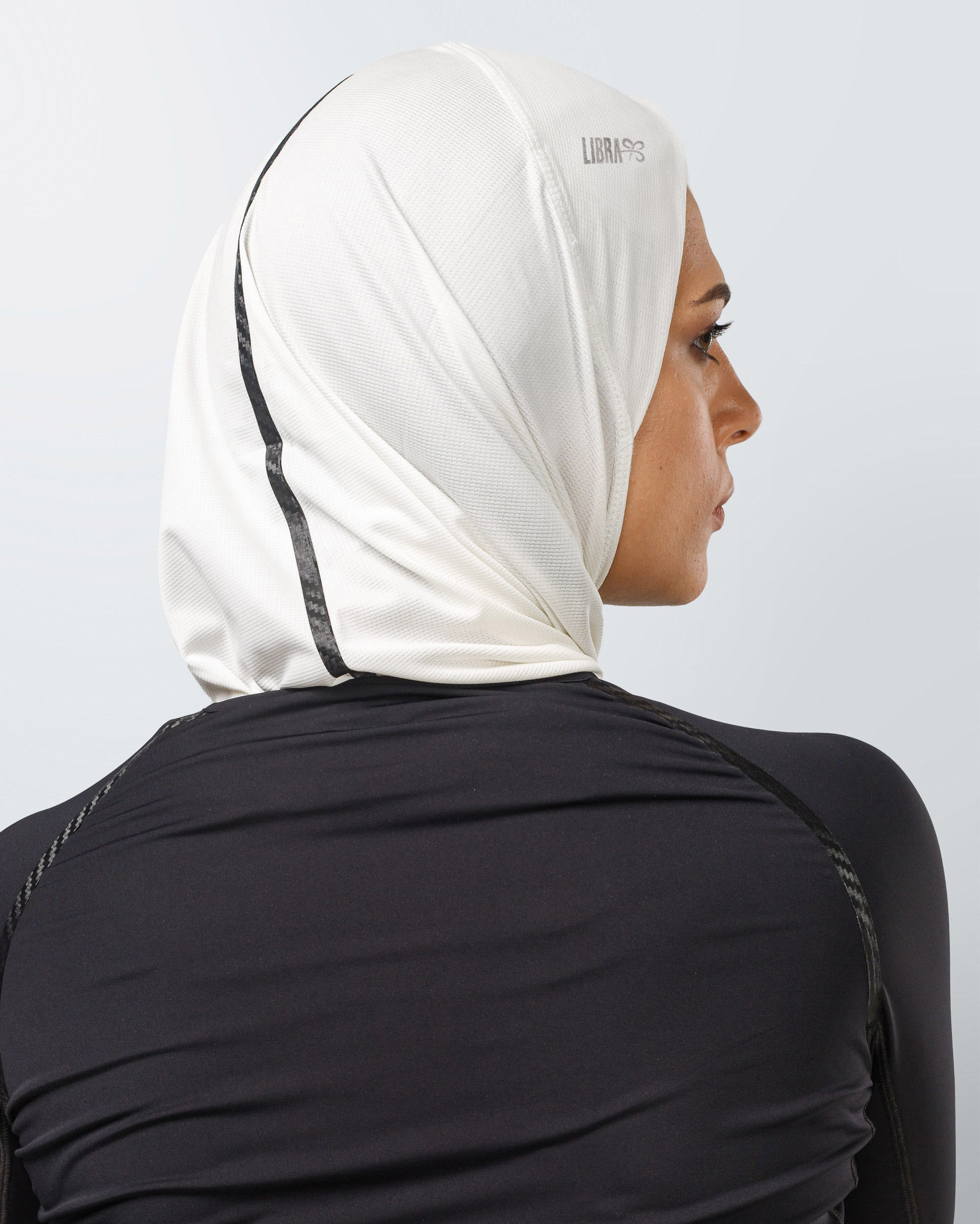 Lycra Hijab Light - White