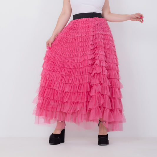 Fluffy Tullet Maxi Skirt