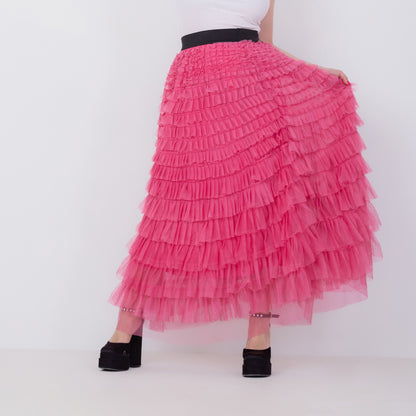 Fluffy Tullet Maxi Skirt