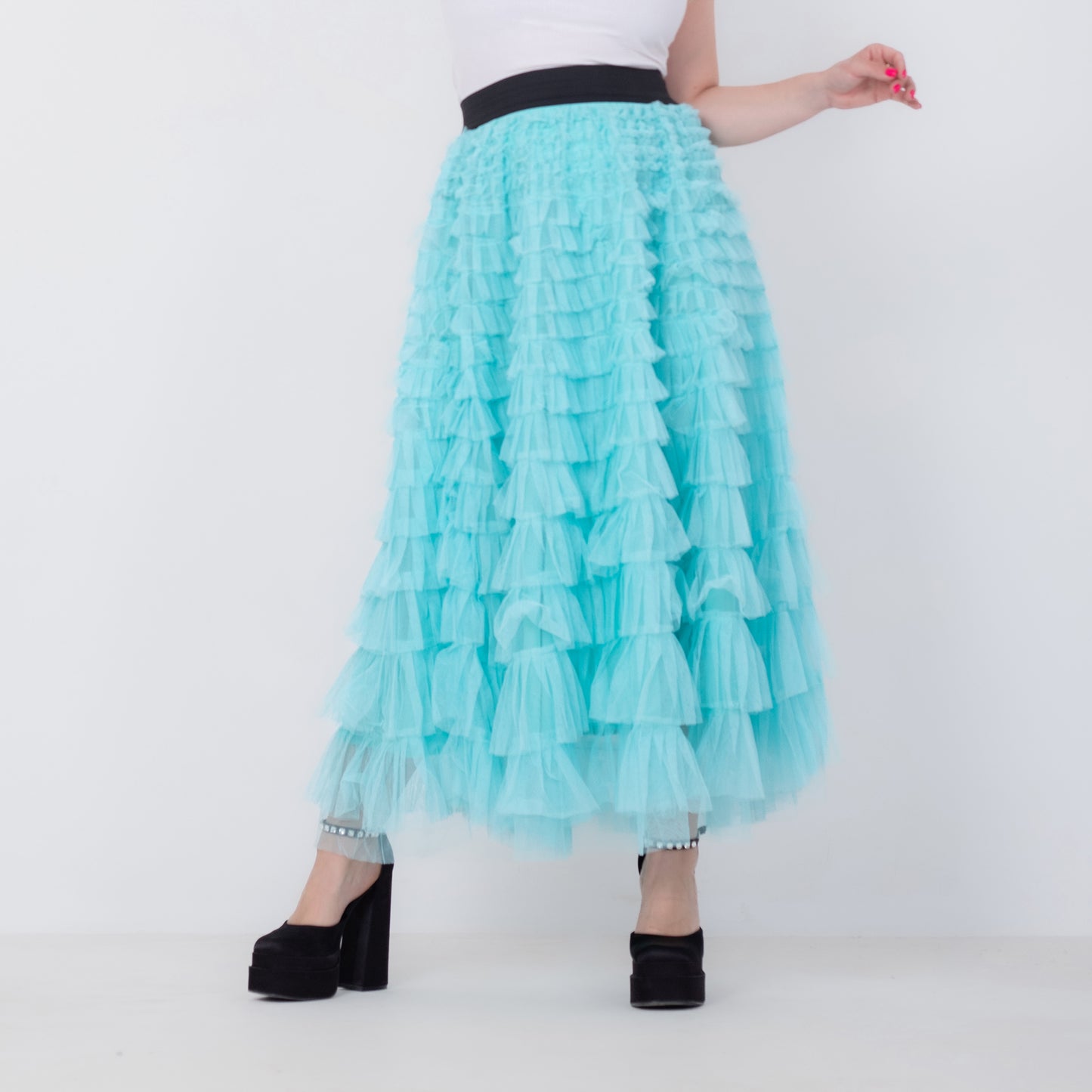 Fluffy Tullet Maxi Skirt