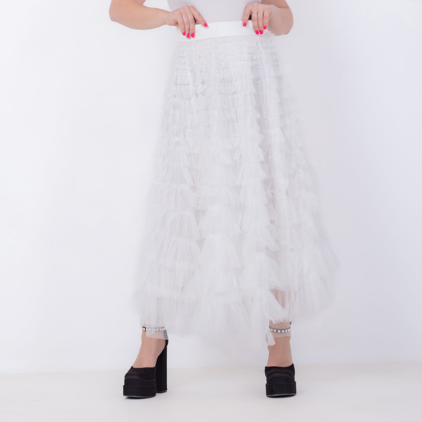 Fluffy Tullet Maxi Skirt