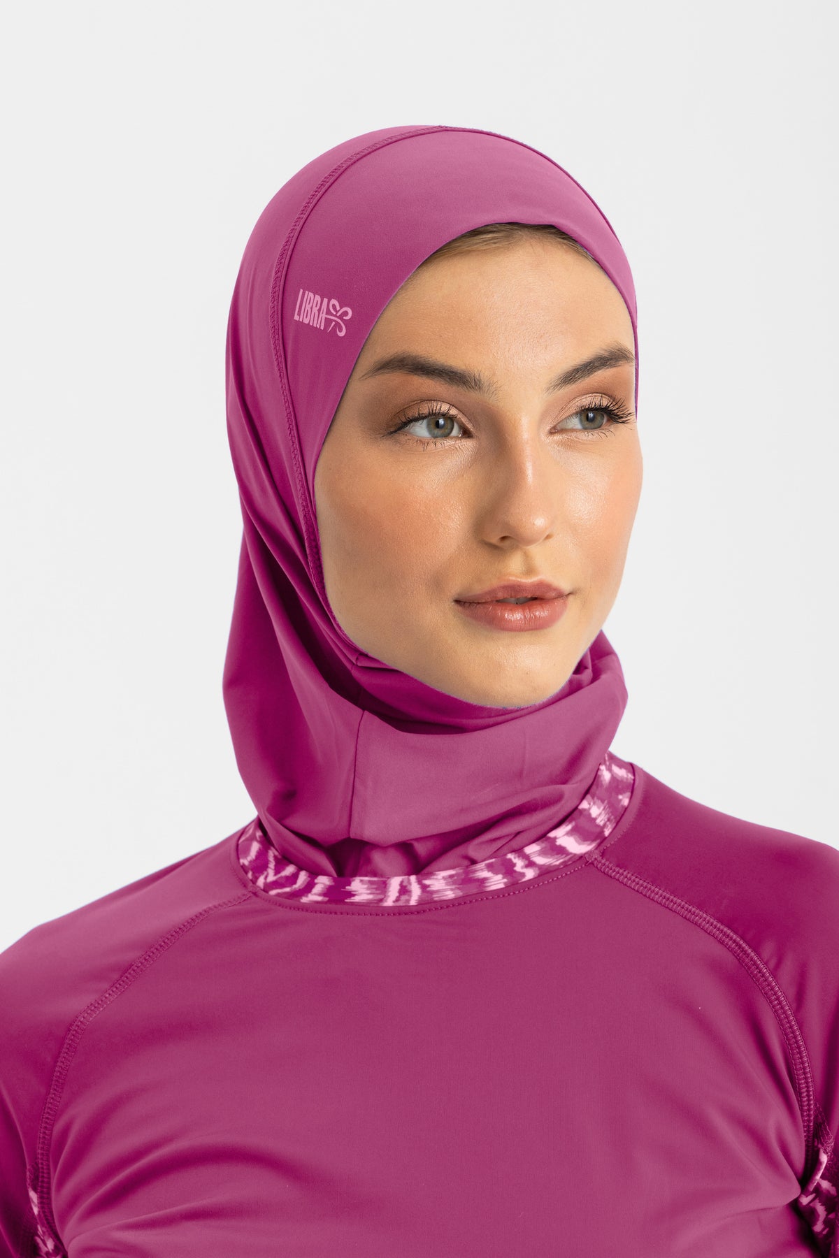Lycra Ultra-Fit Swim Hijab - Pink