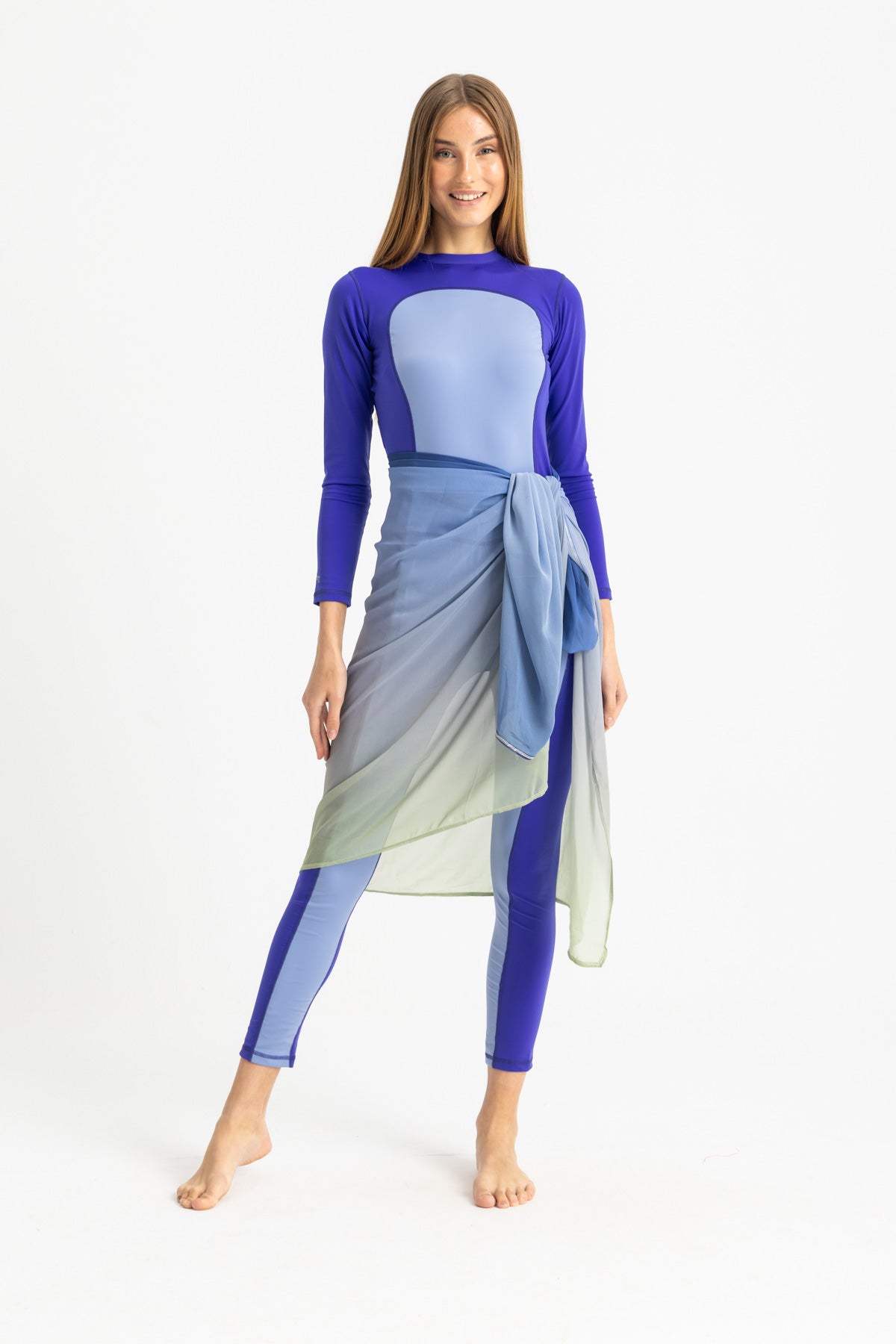 Chiffon Wrap Short Skirt - Multicolor