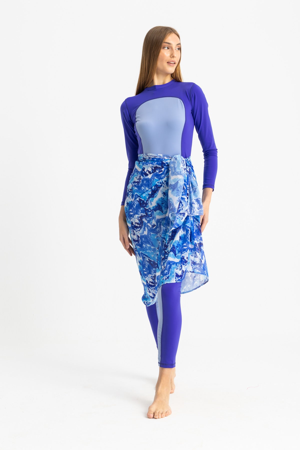 Chiffon Wrap Short Skirt - Multicolor