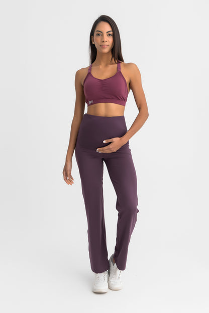 Lycra Gentle Bump Pants - Plum