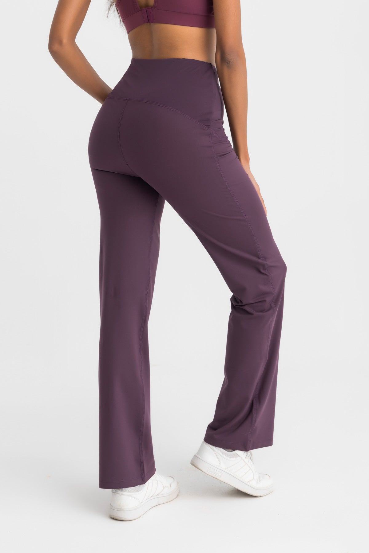 Lycra Gentle Bump Pants - Plum