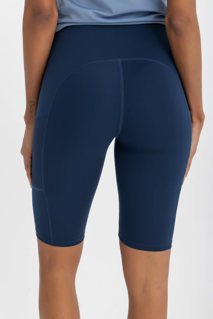 Lycra Sporty High-Waist Short - Navy