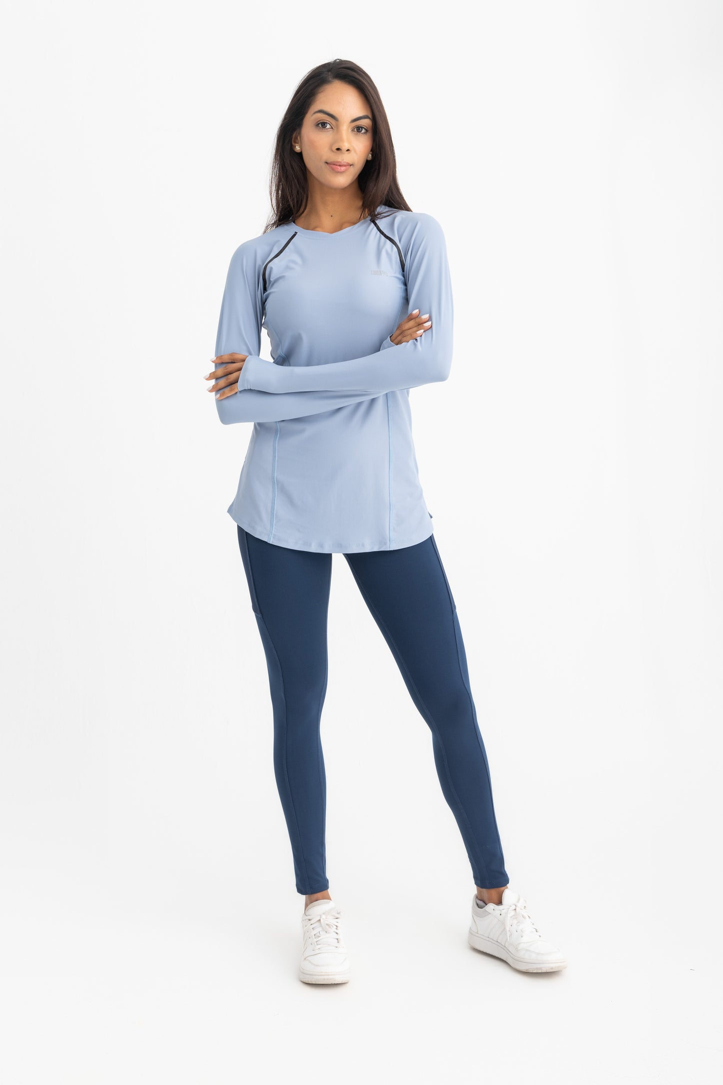 Lycra Endura Long Sleeve Top - Ice Blue