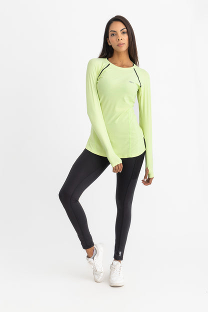 Lycra Endura Long Sleeve Top - Kiwi