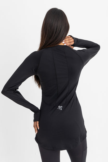 Lycra Endura Long Sleeve Top - Black
