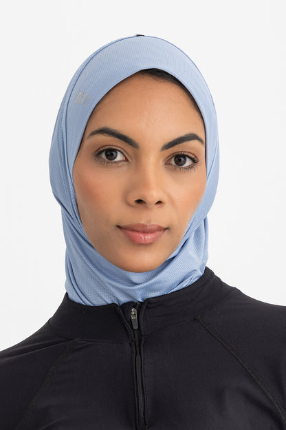 Lycra Sporty Hijab - Ice Blue
