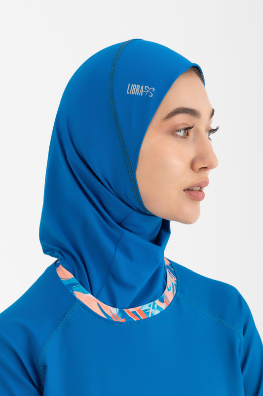 Lycra Ultra-Fit Swim Hijab - Blue