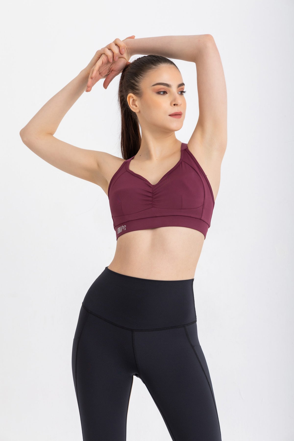 Lycra Fit Flex Bra - Wine Red