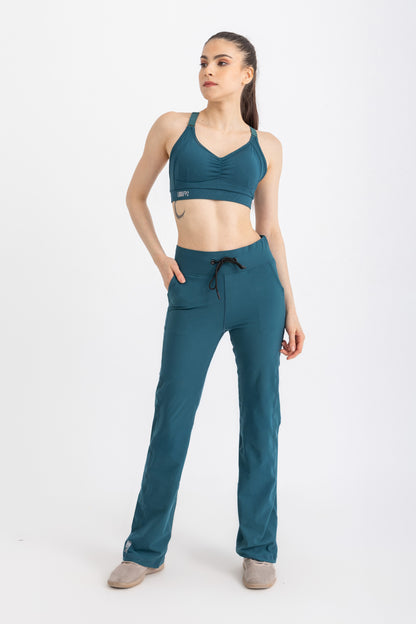 Lycra Straight Leggings - Teal