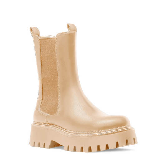 Bota Slip-On Beige Boots