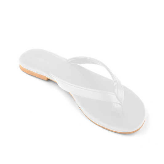 Urbana White Slippers