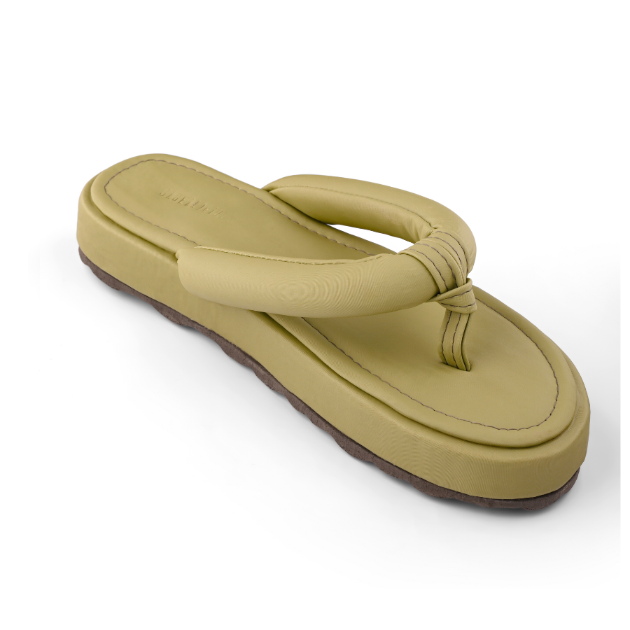Waterproof Fabric Beach Slippers - Olive