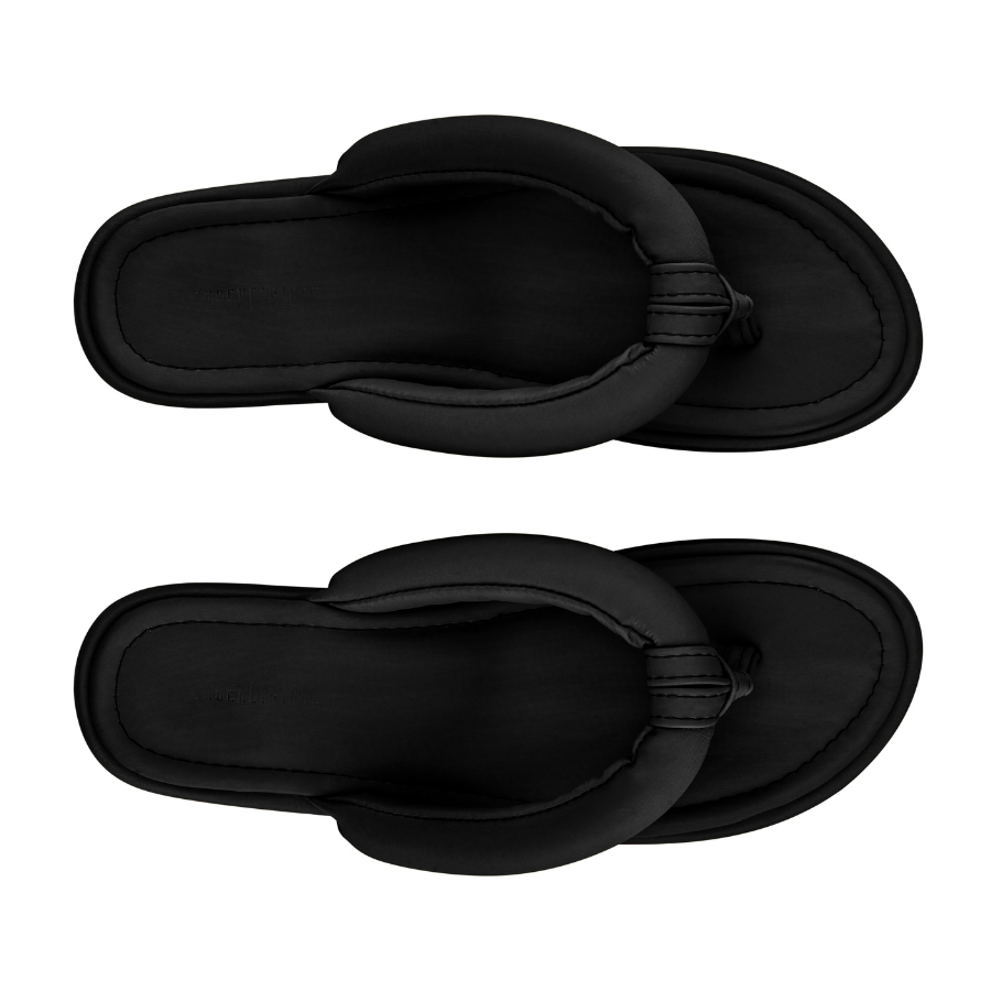 PLAYA BLACK WATERPROOF BEACH SLIPPERS