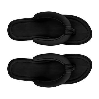 PLAYA BLACK WATERPROOF BEACH SLIPPERS