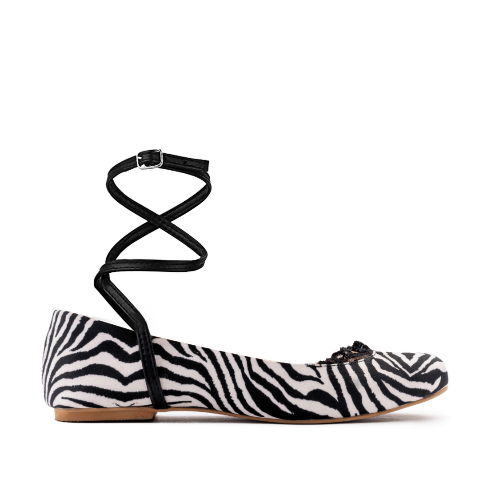 AMORIO LIGHT ZEBRA FLATS