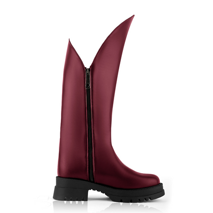 SOLIDA BURGUNDY BOOTS