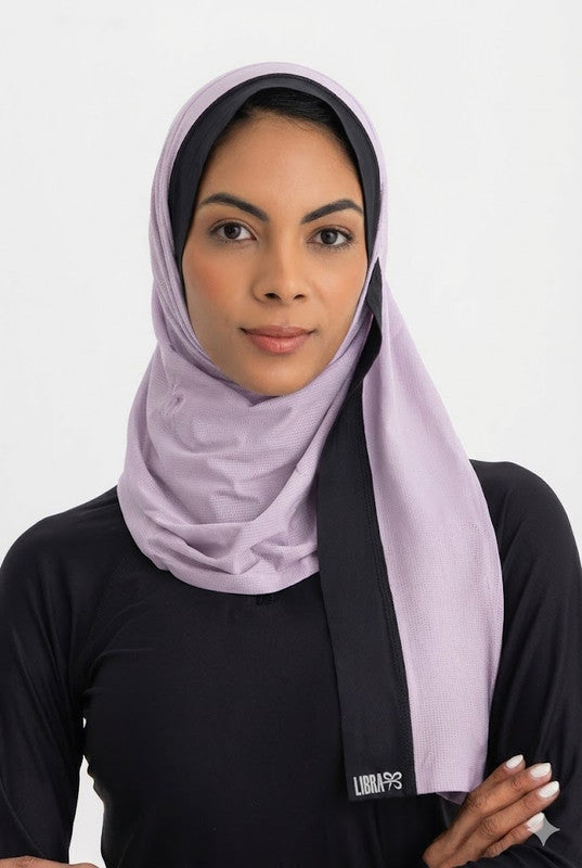 Solid Ultra-Grip Sports Performance Veil – Lilac