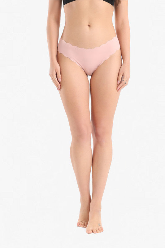 Seamless Hipster V-Shape Bikini Pink