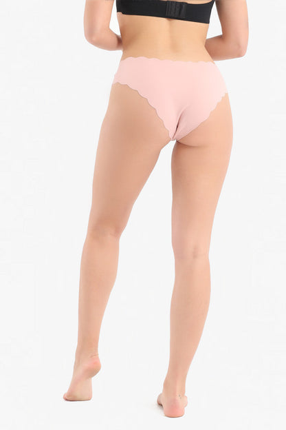 Seamless Hipster V-Shape Bikini Pink