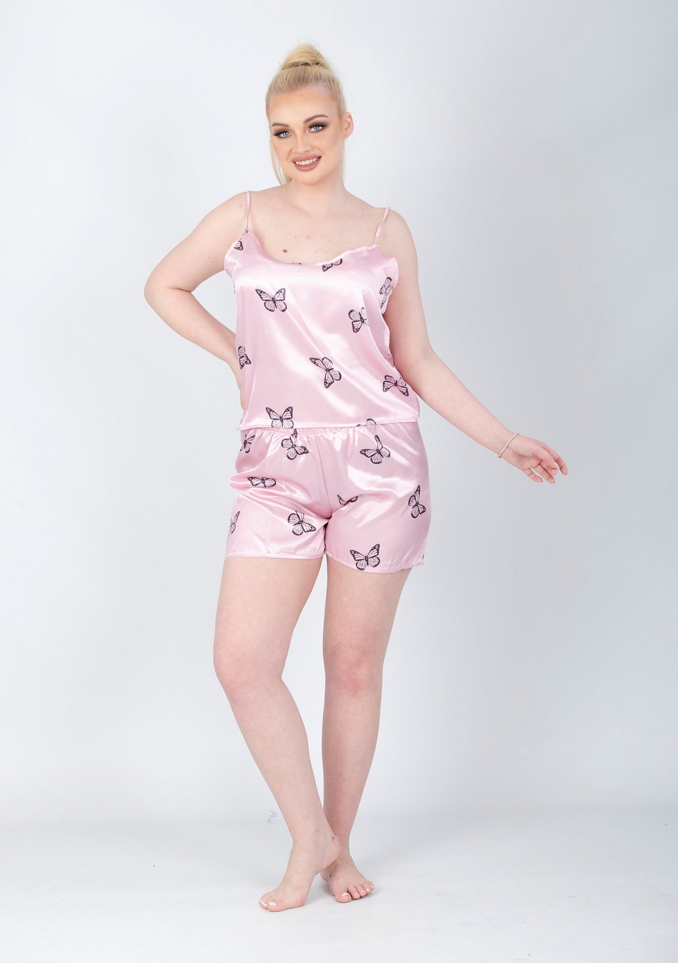 3 Pieces Butterfly Pajama Set