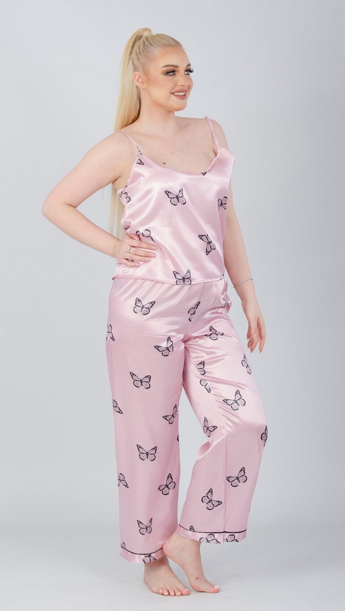 3 Pieces Butterfly Pajama Set