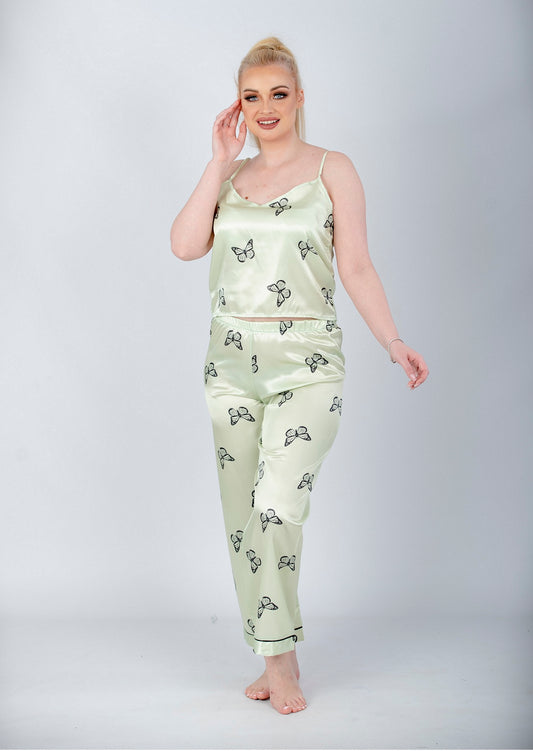 3 Pieces Butterfly Pajama Set