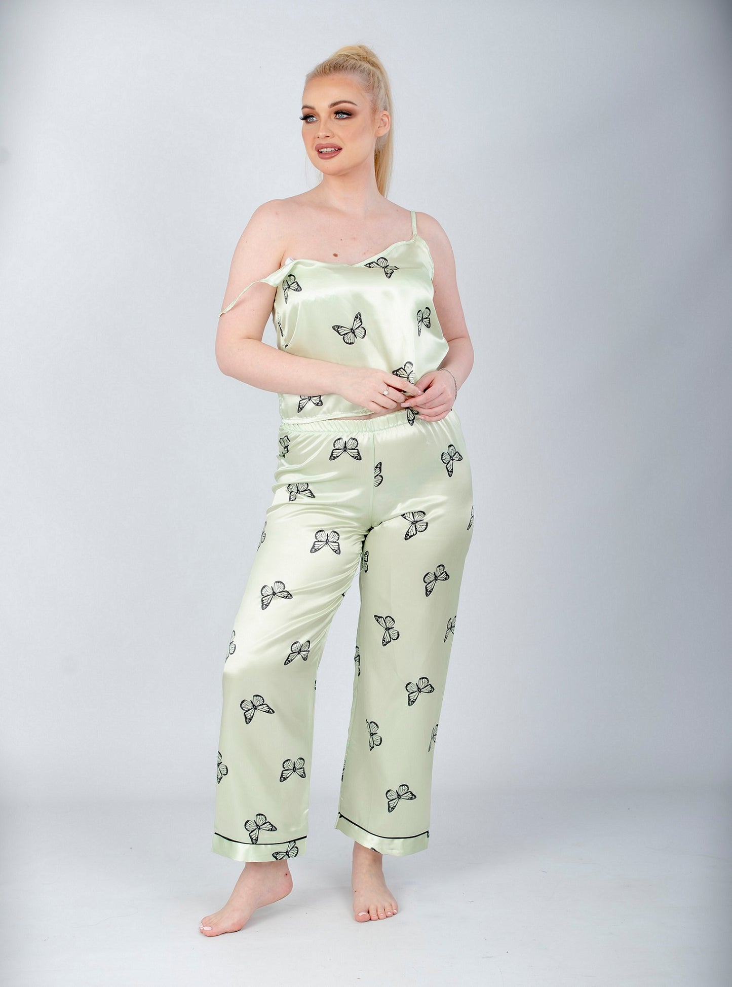 3 Pieces Butterfly Pajama Set