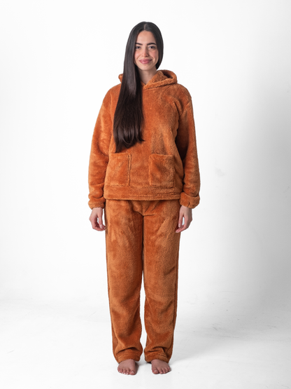 Teddy Hooded Pajama Set