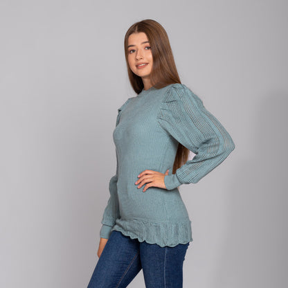 Knitted Pullover - Mint