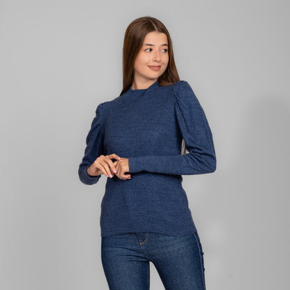 Cobalt Blue Knitted Pullover